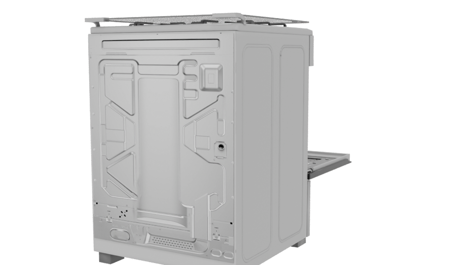 Stylish Gas Oven 3D Model - Professional 3D Model Render 6