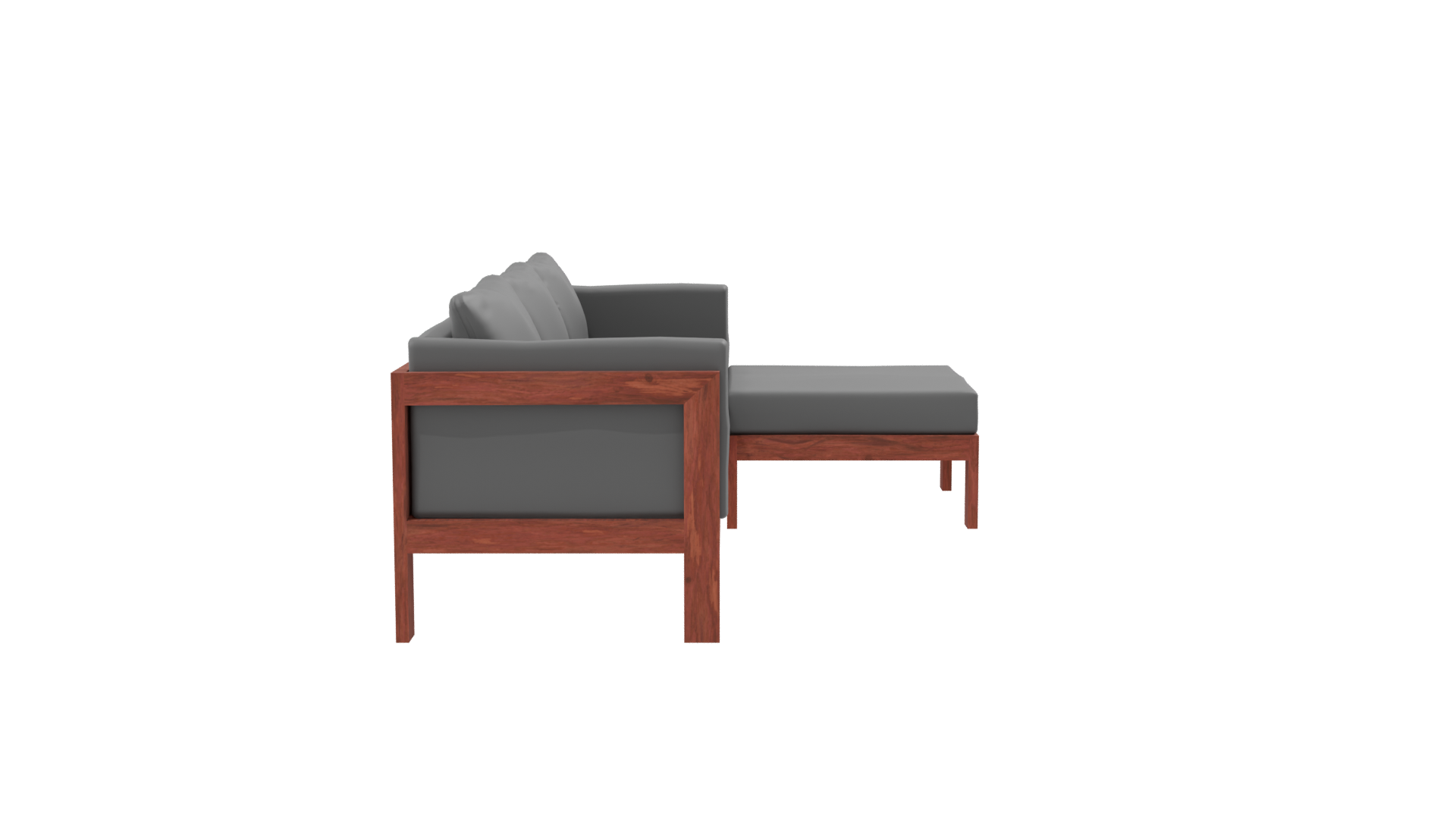 Stylish Outdoor Sectional Sofa 3D - Professional 3D Model Render 8