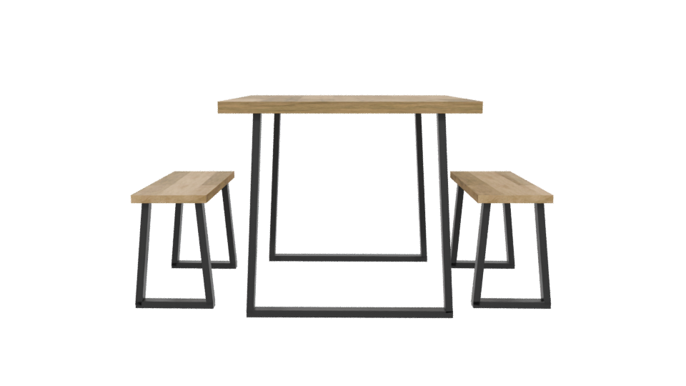 Modern Dining Table Set 3D - Professional 3D Model Render 5