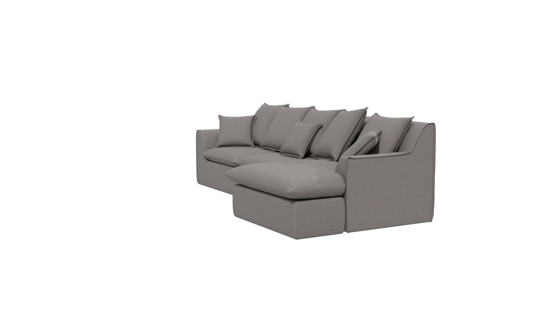 Modern Fabric Sofa 3D Model - Professional 3D Model Render 13