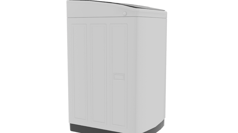 Top-Loading Washing Machine 3D Model - Professional 3D Model Render 9