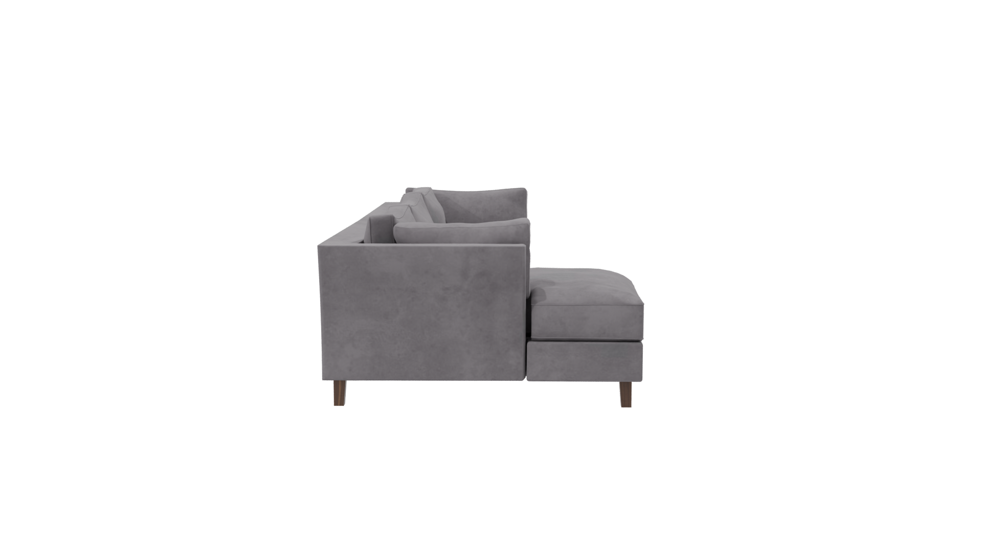 Modern Grey Sofa 3D Model - Professional 3D Model Render 8