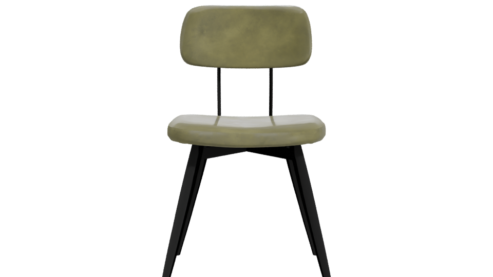 Stylish Minimalist Dining Chair 3D Model - Professional 3D Model Render 11