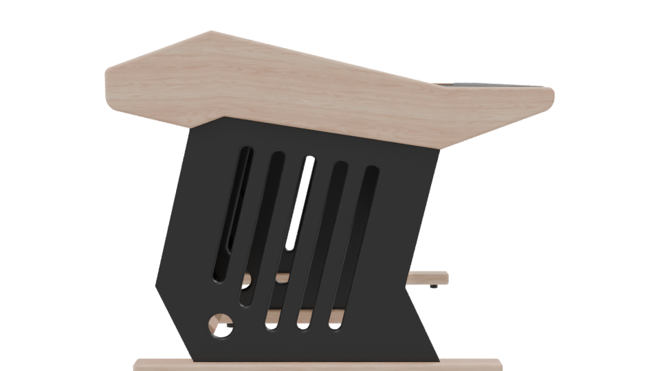 Modern Black Console Table 3D - Professional 3D Model Render 8