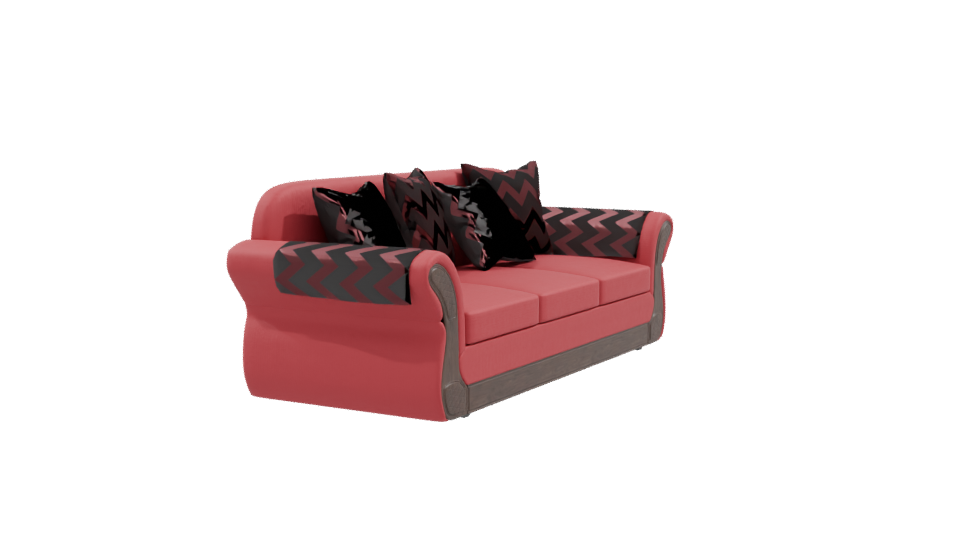 Stylish Vintage Sofa Model 3D - Professional 3D Model Render 9