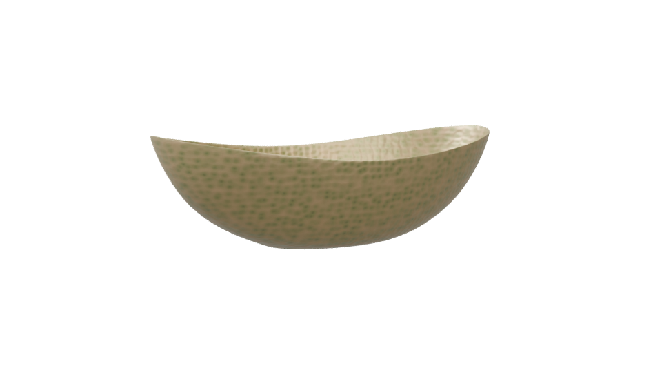 Stylized Hammered Metal Bowl 3D - Professional 3D Model Render 4