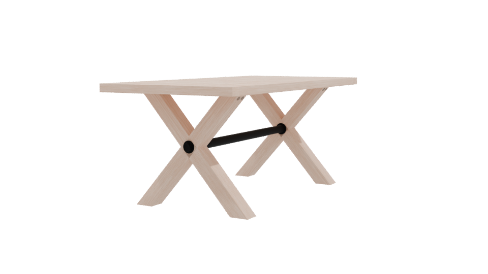 Corsica Medium Dining Table 3D - Professional 3D Model Render 9