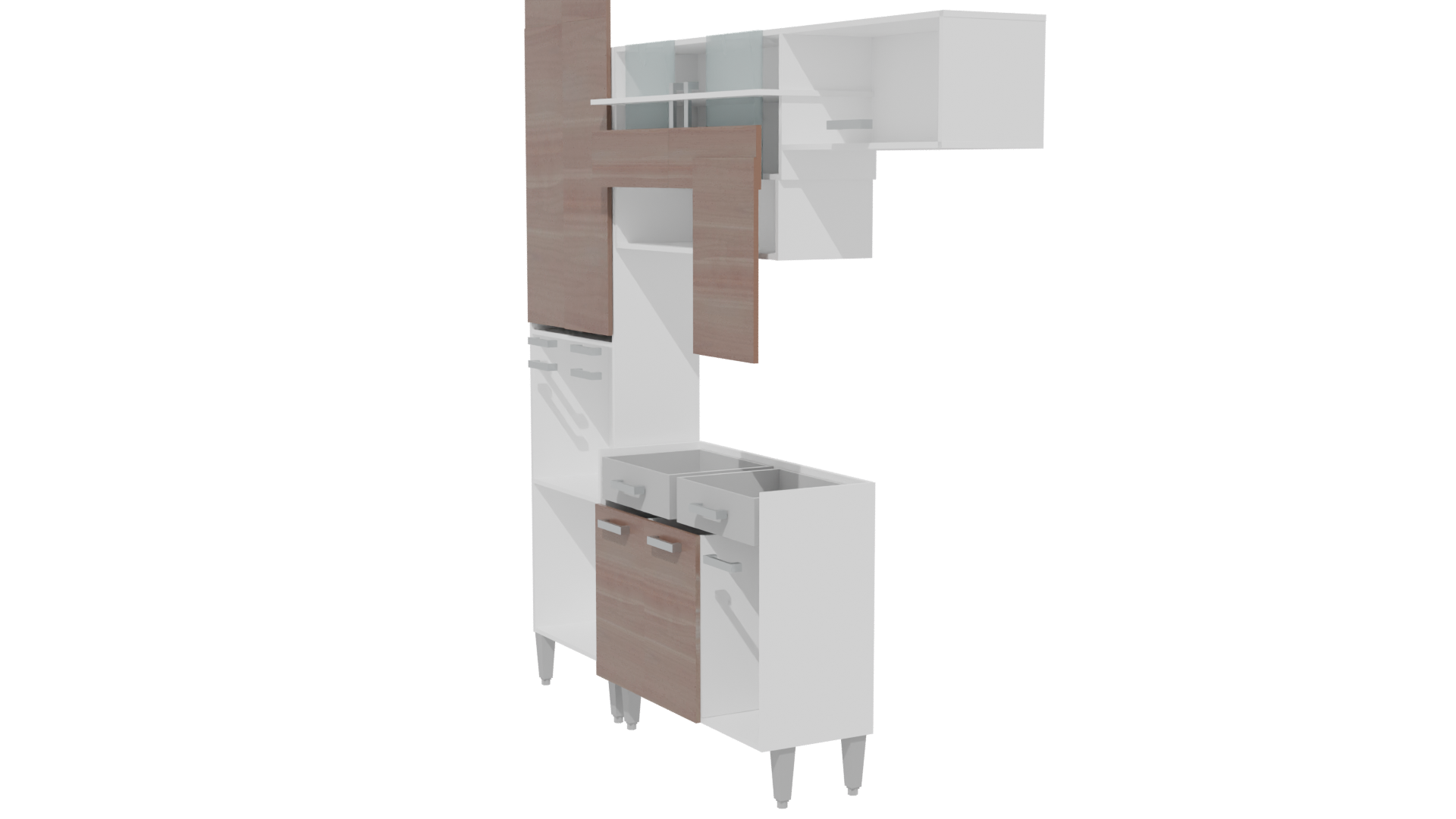 Stylish Modern Kitchen Cabinet 3D - Professional 3D Model Render 25