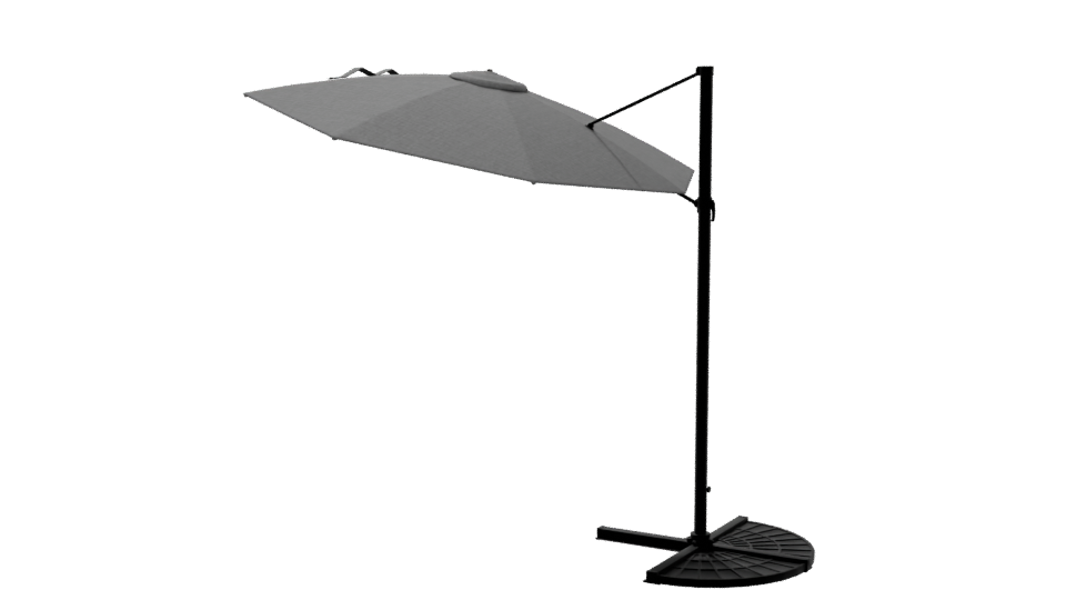 Stylish Outdoor Patio Umbrella 3D Model - Professional 3D Model Render 6
