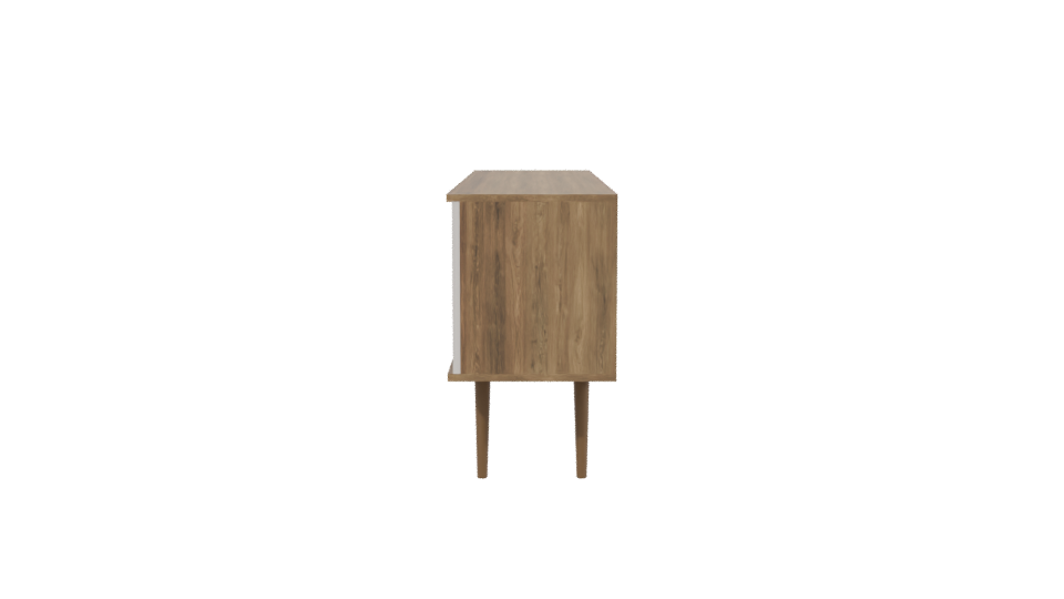 Stylish Wooden TV Stand 3D - Professional 3D Model Render 2