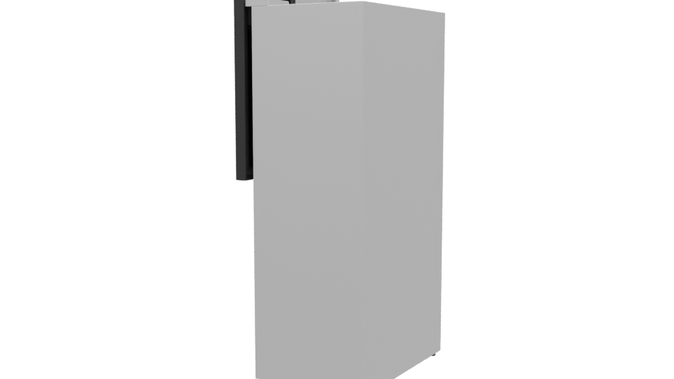 Sleek Modern Refrigerator 3D - Professional 3D Model Render 3