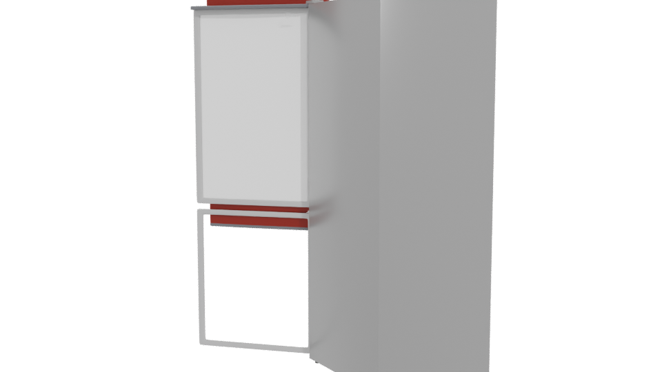 Modern Refrigerator 3D Model - Professional 3D Model Render 4