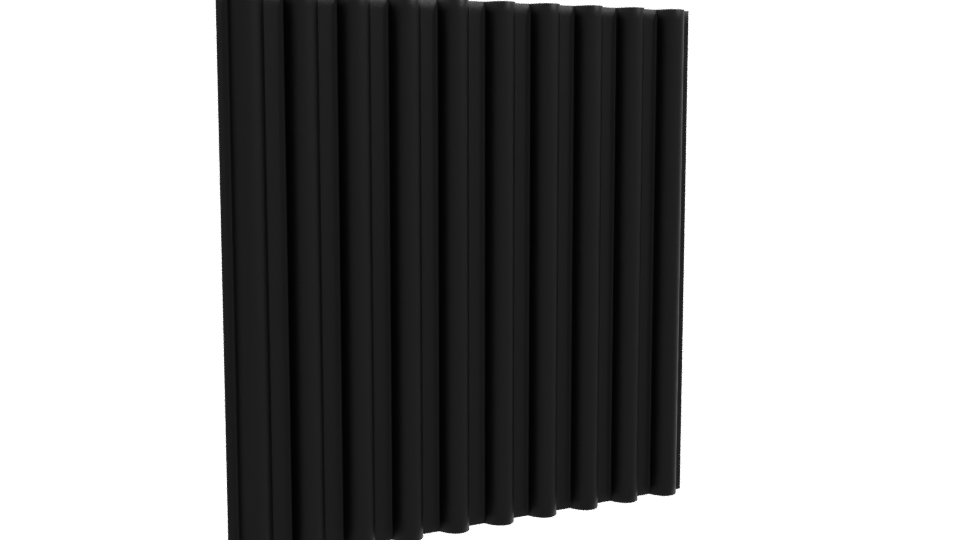 Stylish Vertical Wall Panel 3D - Professional 3D Model Render 10