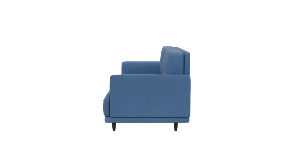 Modern Blue Sofa 3D Model - Professional 3D Model Render 2
