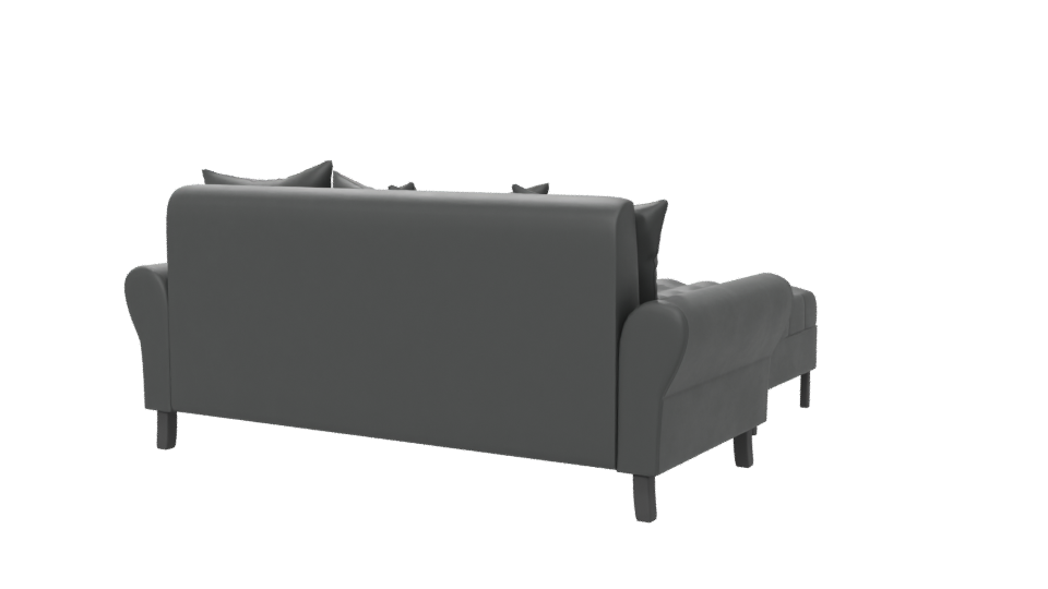 Contemporary Leather Sofa Set 3D - Professional 3D Model Render 6