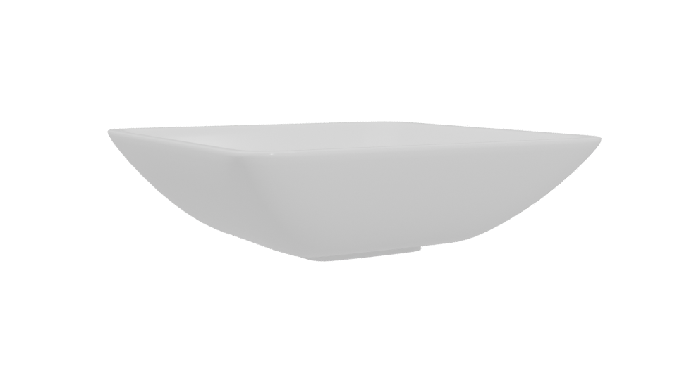 Sleek Ceramic Serving Bowl 3D - Professional 3D Model Render 4