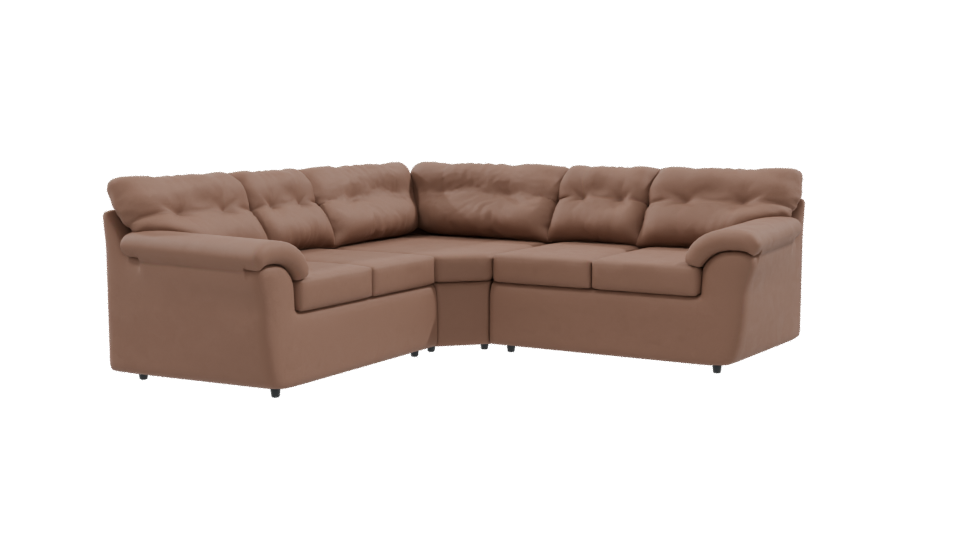 Stylish Sectional Sofa 3D Model - Professional 3D Model Render 9