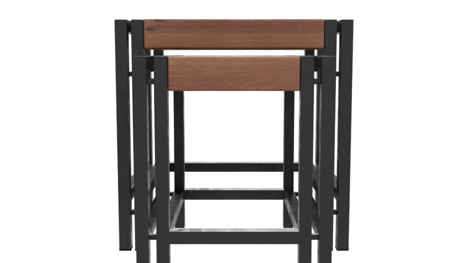 Minimalist Nesting Tables 3D Model - Professional 3D Model Render 11