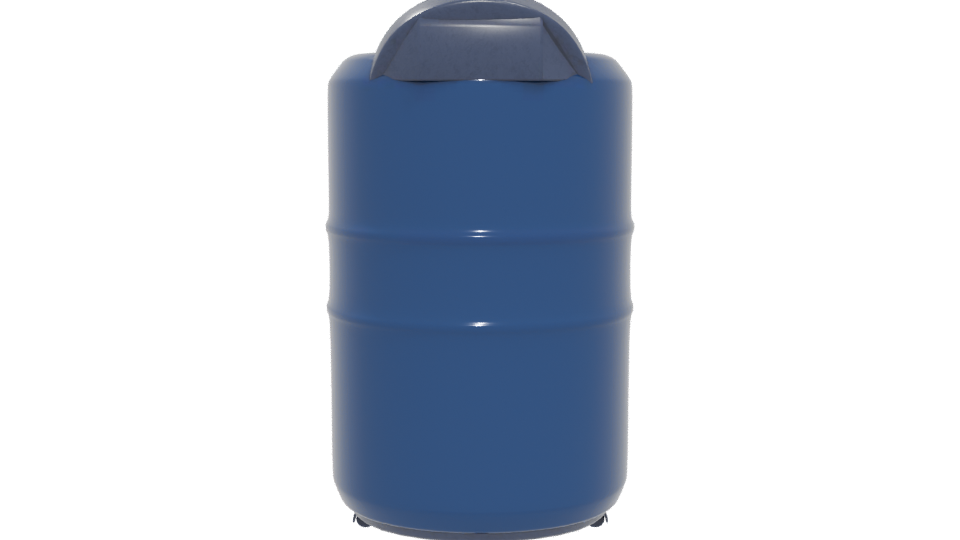 Stylized Industrial Water Tank Model - Professional 3D Model Render 5