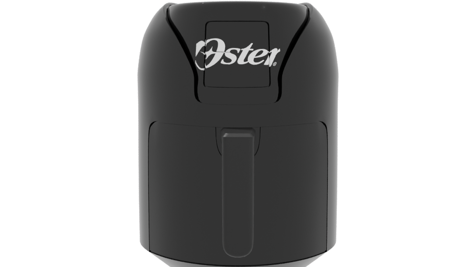 Sleek Black Air Fryer Model - Professional 3D Model Render 11