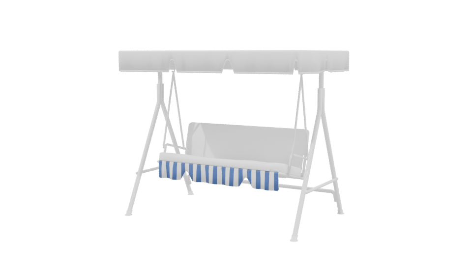 Stylish Outdoor Swing Canopy 3D - Professional 3D Model Render 2