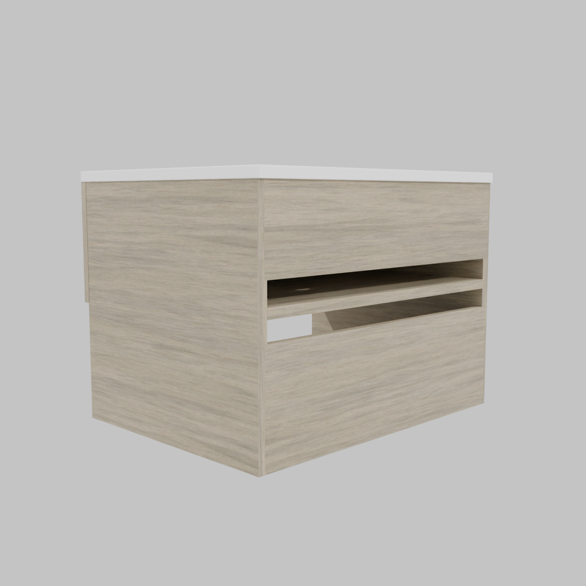 Mueble Vanitorio Full Kit 70x46 cm Zoè acacia