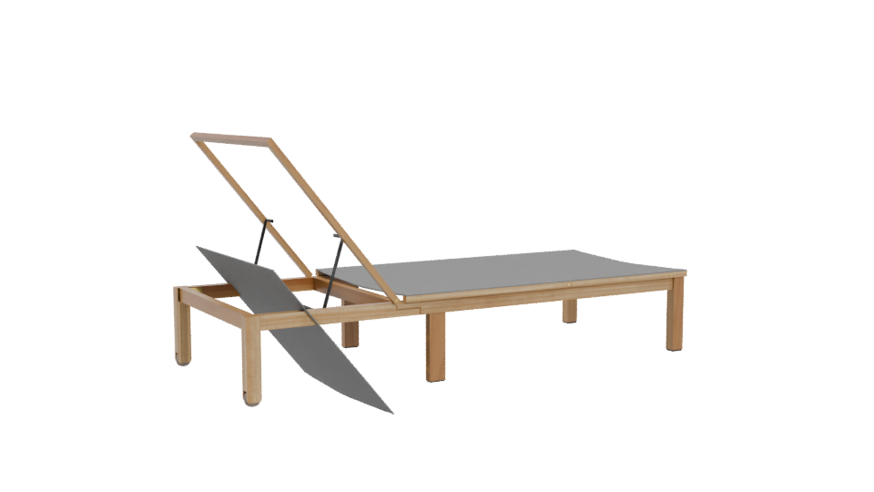 Stylish Outdoor Lounge Chair 3D - Professional 3D Model Render 4