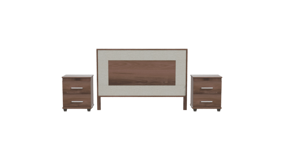 Modern Bedroom Furniture Set 3D - Professional 3D Model Render 11
