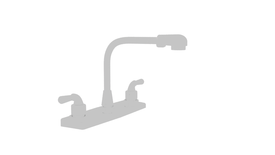 Stylish Kitchen Sink Faucet Model - Professional 3D Model Render 9