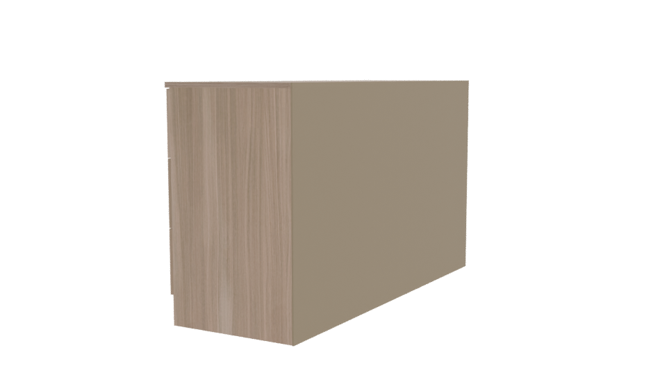 Stylish Wooden Dresser 3D Model - Professional 3D Model Render 3