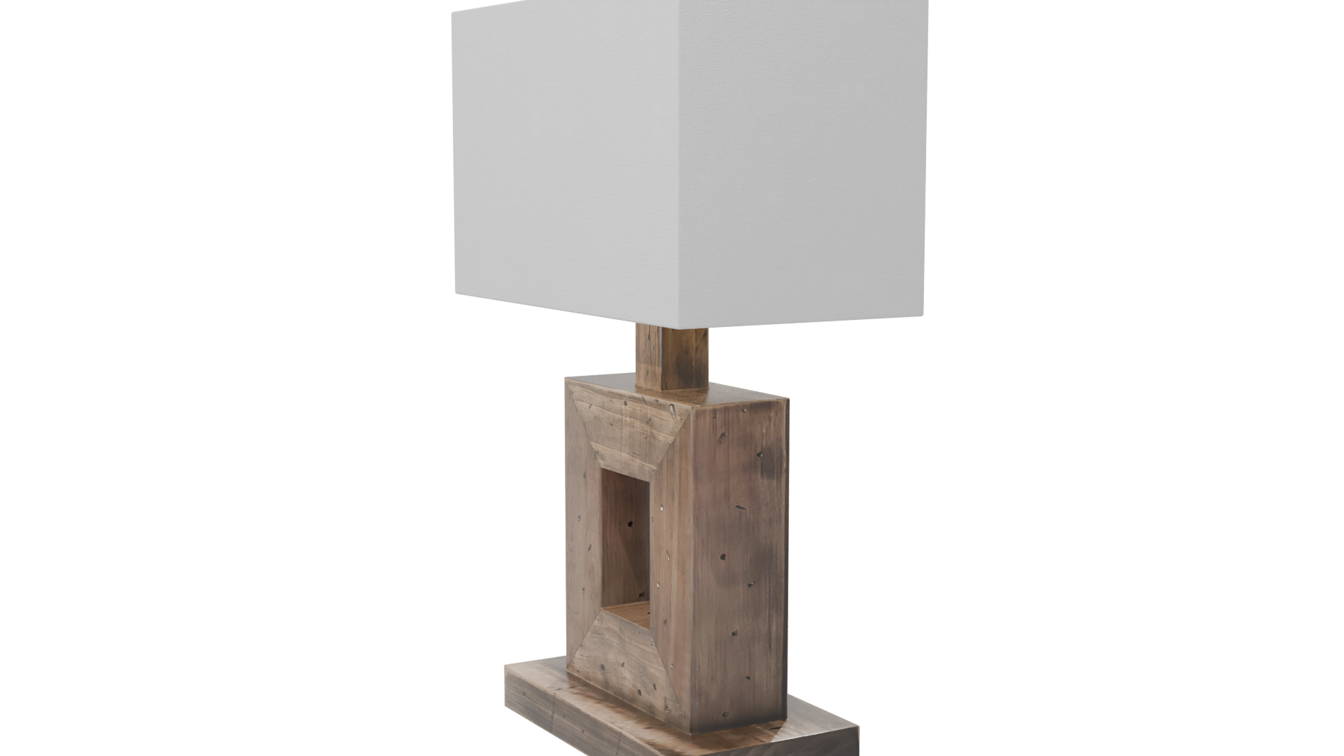 Stylish Wood Table Lamp - Professional 3D Model Render 7