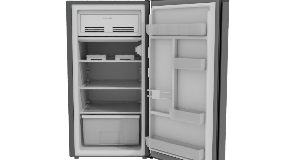 Realistic Household Refrigerator Model - Professional 3D Model Render 11