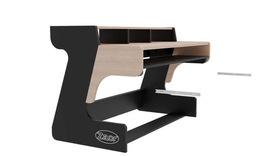 Contemporary Corner Desk Model - Professional 3D Model Render 9