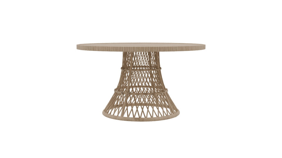 Stylish Round Dining Table 3D - Professional 3D Model Render 9