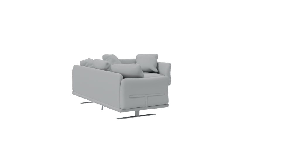 Contemporary Sectional Sofa Model - Professional 3D Model Render 7
