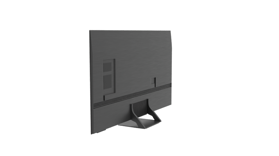 Sleek Modern Flat Screen Television 3D Model - Professional 3D Model Render 3