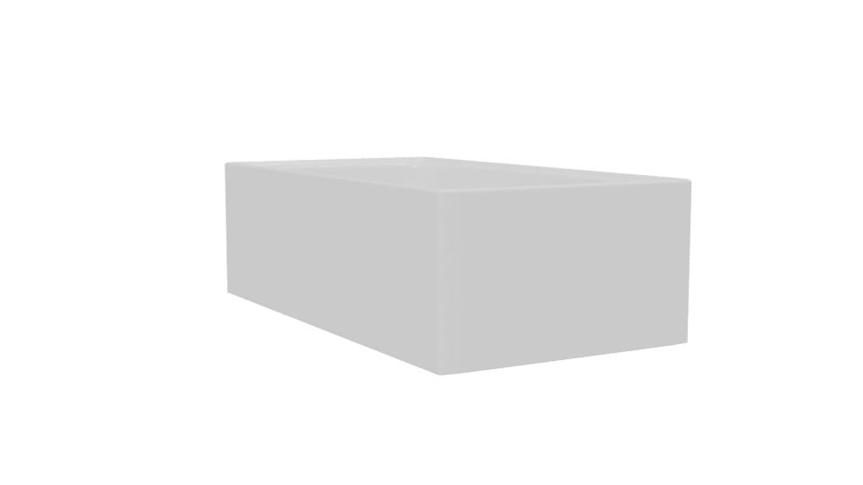 Minimalist Bathtub 3D Model - Professional 3D Model Render 13