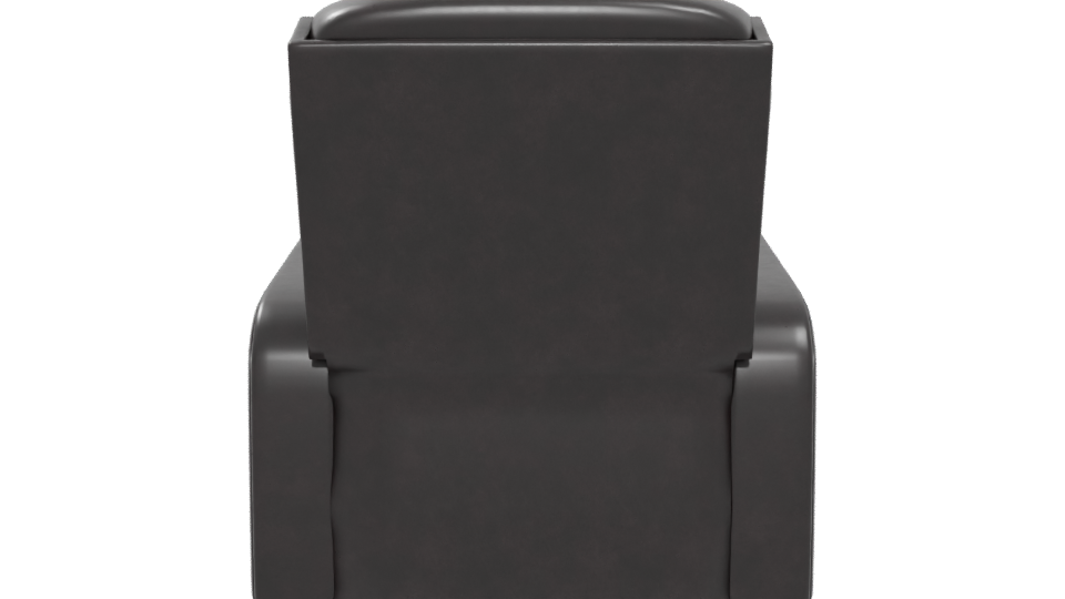 Stylish Black Leather Armchair 3D - Professional 3D Model Render 5