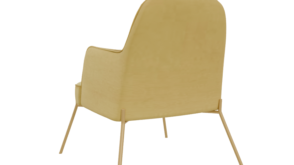 Stylish Minimalist Armchair Model - Professional 3D Model Render 4