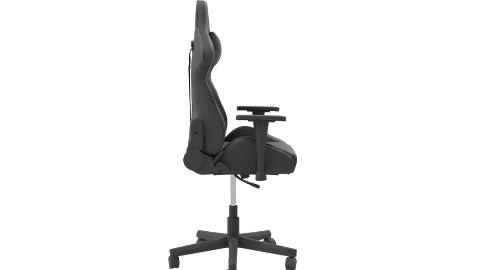 Gaming Chair Model with Green Accents - Professional 3D Model Render 8