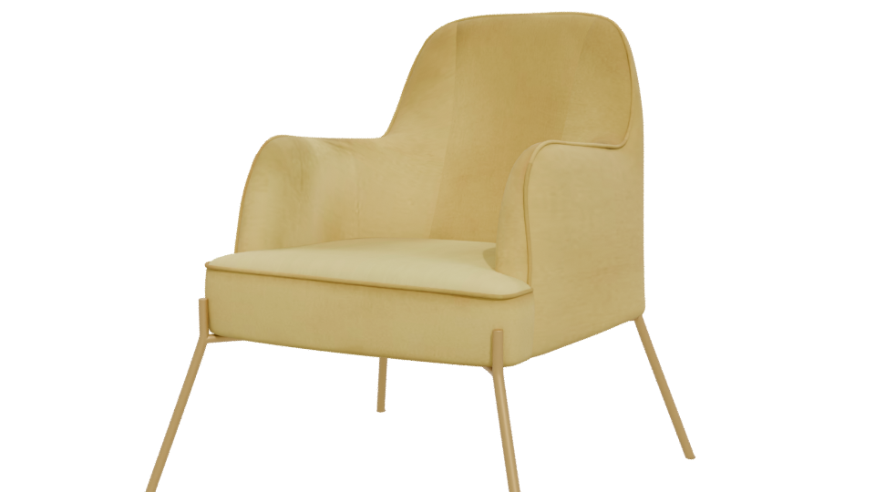 Stylish Minimalist Armchair Model - Professional 3D Model Render 12