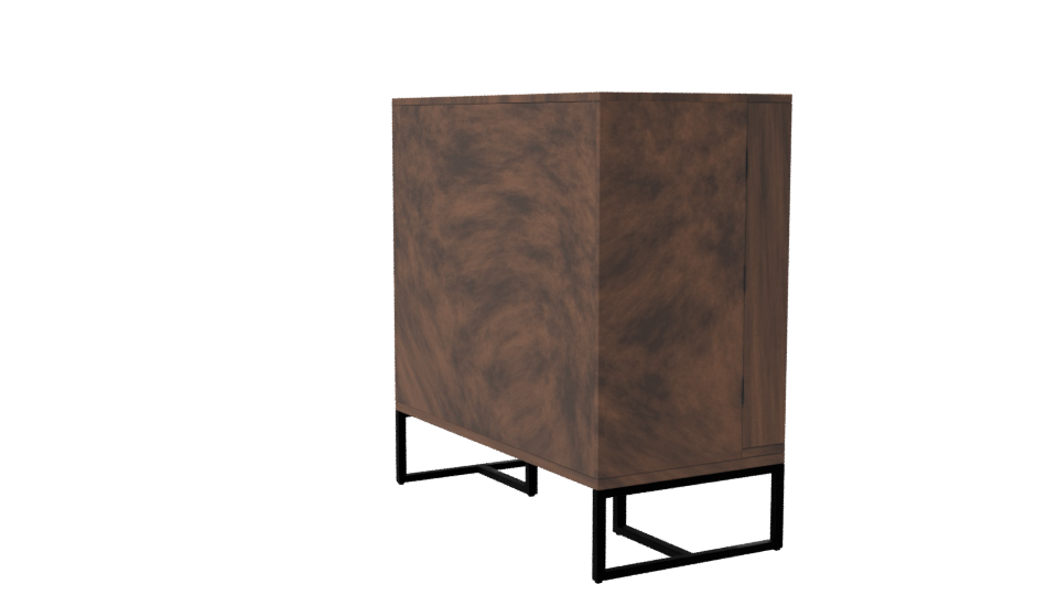 Rustic Wood Cabinet 3D Model - Professional 3D Model Render 7