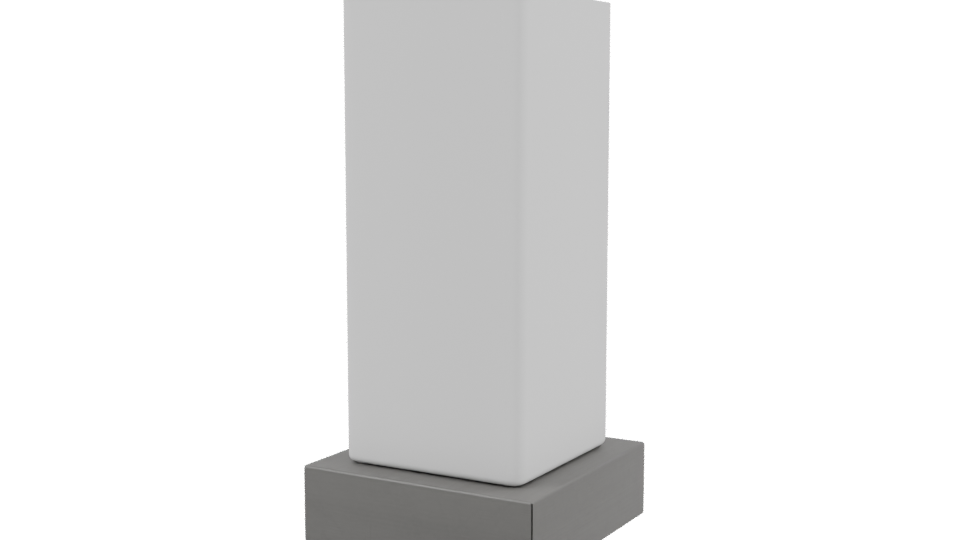 Sleek Minimalist Display Stand 3D - Professional 3D Model Render 3