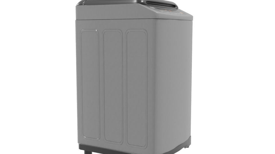 Sleek Modern Washing Machine 3D - Professional 3D Model Render 9
