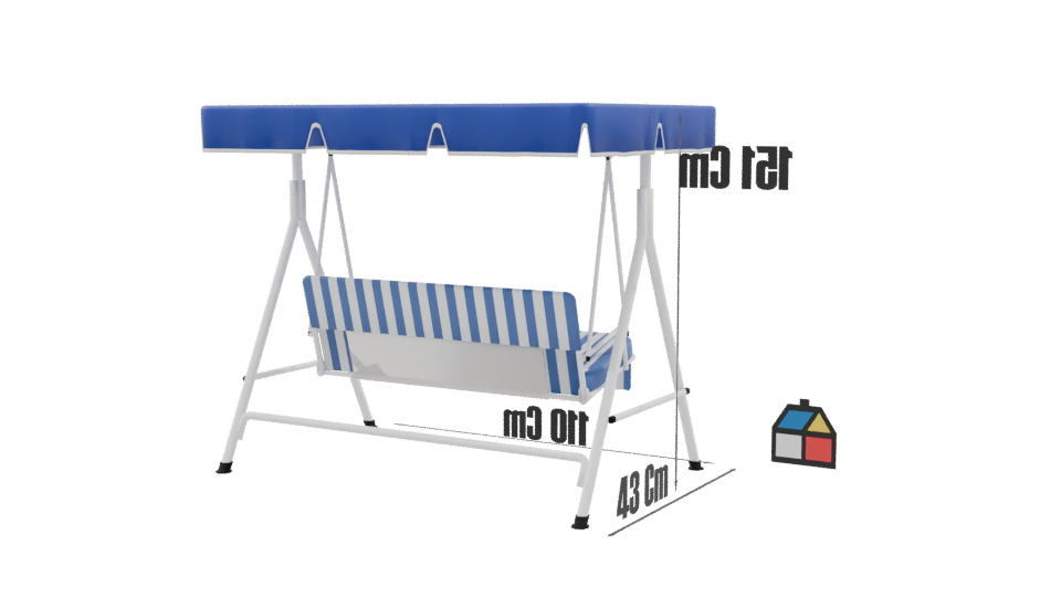 Model 7ea1b5d9 Outdoor Lounge Chair 3D - Professional 3D Model Render 9