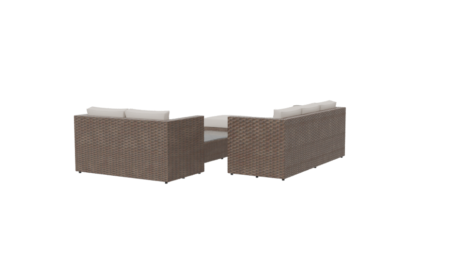 Contemporary Outdoor Sofa Set 3D - Professional 3D Model Render 6