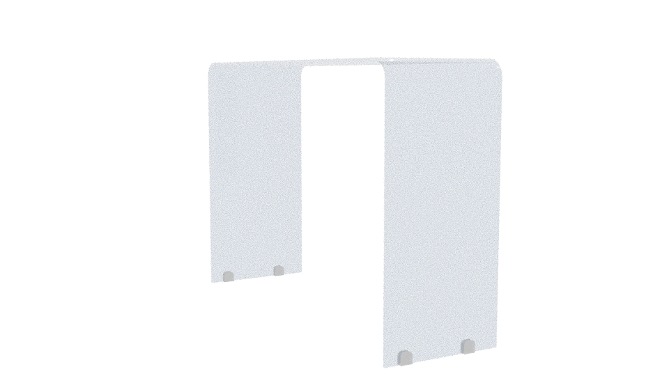 Transparent Minimalist Architectural Divider 3D Model - Professional 3D Model Render 13