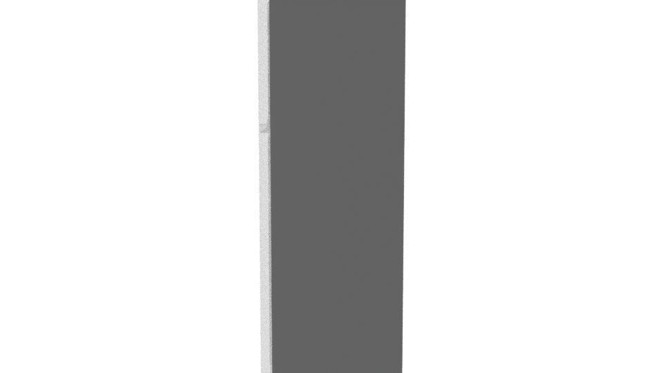 Elegant Stainless Steel Refrigerator Model - Professional 3D Model Render 2