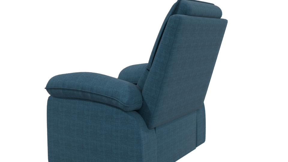 Stylish Recliner Armchair 3D Model - Professional 3D Model Render 3