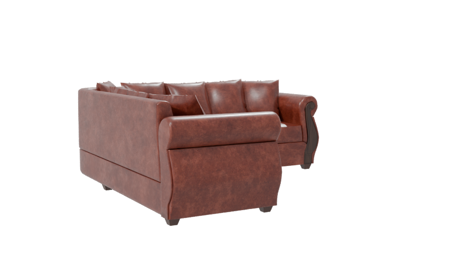 Vintage Leather Sofa Model 3D - Professional 3D Model Render 7